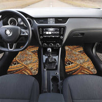 Hawaiian Style Tapa Car Mats Vintage Seamless Pattern LT9 Set 2pcs - Front Red - Polynesian Pride