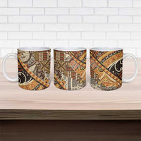 Hawaiian Style Tapa Ceramic Mug Vintage Seamless Pattern LT9 - Polynesian Pride