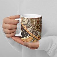 Hawaiian Style Tapa Ceramic Mug Vintage Seamless Pattern LT9 - Polynesian Pride