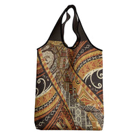 Hawaiian Style Tapa Grocery Bag Vintage Seamless Pattern LT9 - Polynesian Pride