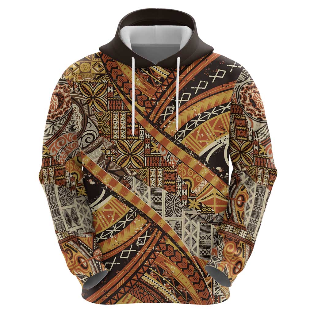 Hawaiian Style Tapa Hoodie Vintage Seamless Pattern LT9 - Polynesian Pride