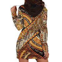 Hawaiian Style Tapa Hoodie Dress Vintage Seamless Pattern LT9 - Polynesian Pride