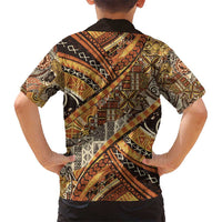 Hawaiian Style Tapa Kid Hawaiian Shirt Vintage Seamless Pattern LT9 - Polynesian Pride
