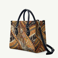 Hawaiian Style Tapa Leather Bag Vintage Seamless Pattern LT9 Red - Polynesian Pride