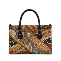 Hawaiian Style Tapa Leather Bag Vintage Seamless Pattern LT9 - Polynesian Pride