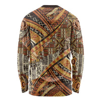 Hawaiian Style Tapa Long Sleeve Shirt Vintage Seamless Pattern LT9 - Polynesian Pride