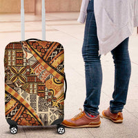 Hawaiian Style Tapa Luggage Cover Vintage Seamless Pattern LT9 Red - Polynesian Pride