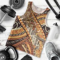 Hawaiian Style Tapa Men Tank Top Vintage Seamless Pattern LT9 - Polynesian Pride