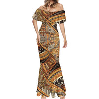 Hawaiian Style Tapa Mermaid Dress Vintage Seamless Pattern LT9 - Polynesian Pride