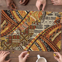 Hawaiian Style Tapa Puzzle Vintage Seamless Pattern LT9 - Polynesian Pride