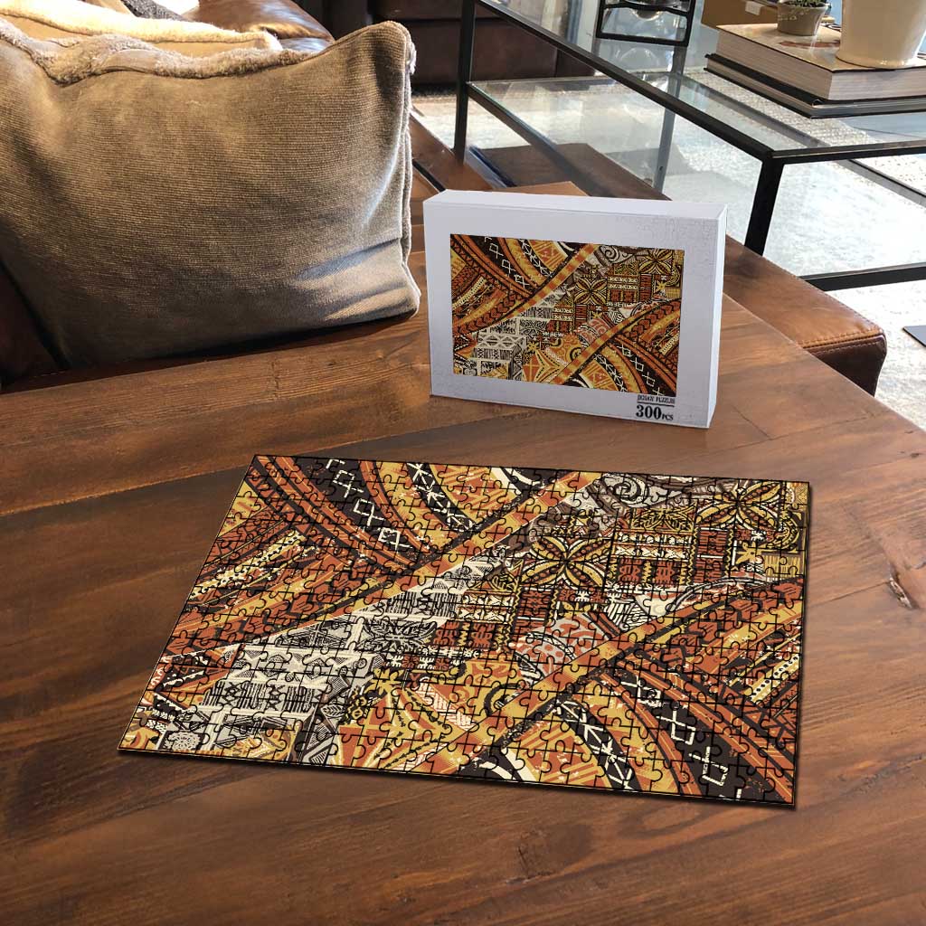 Hawaiian Style Tapa Puzzle Vintage Seamless Pattern LT9 - Polynesian Pride