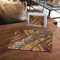 Hawaiian Style Tapa Puzzle Vintage Seamless Pattern LT9 - Polynesian Pride