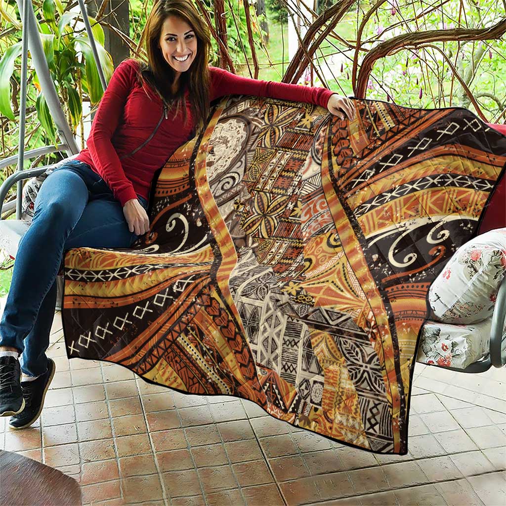 Hawaiian Style Tapa Quilt Vintage Seamless Pattern LT9 - Polynesian Pride