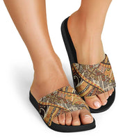 Hawaiian Style Tapa Slide Sandals Vintage Seamless Pattern LT9 - Polynesian Pride