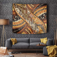 Hawaiian Style Tapa Tapestry Vintage Seamless Pattern LT9 Red - Polynesian Pride