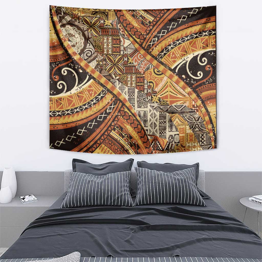 Hawaiian Style Tapa Tapestry Vintage Seamless Pattern LT9 - Polynesian Pride