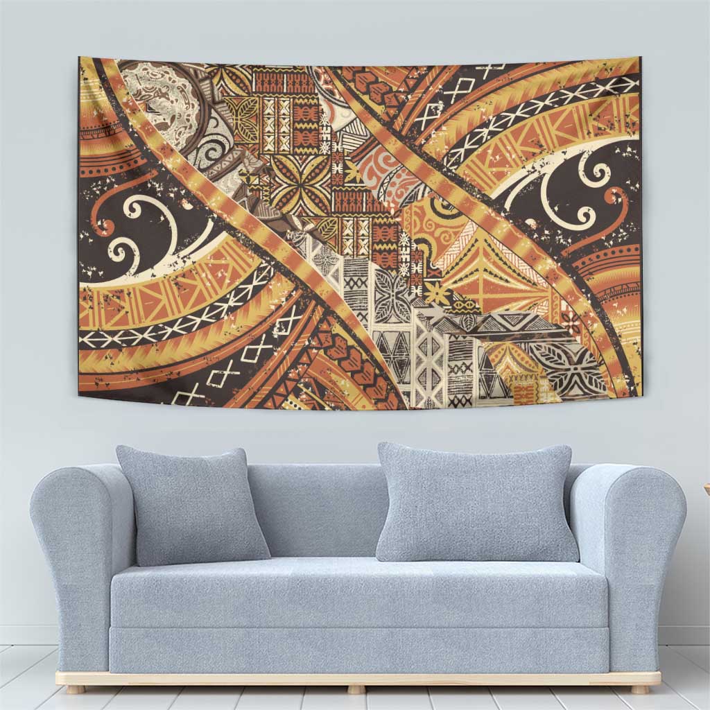 Hawaiian Style Tapa Tapestry Vintage Seamless Pattern LT9 - Polynesian Pride