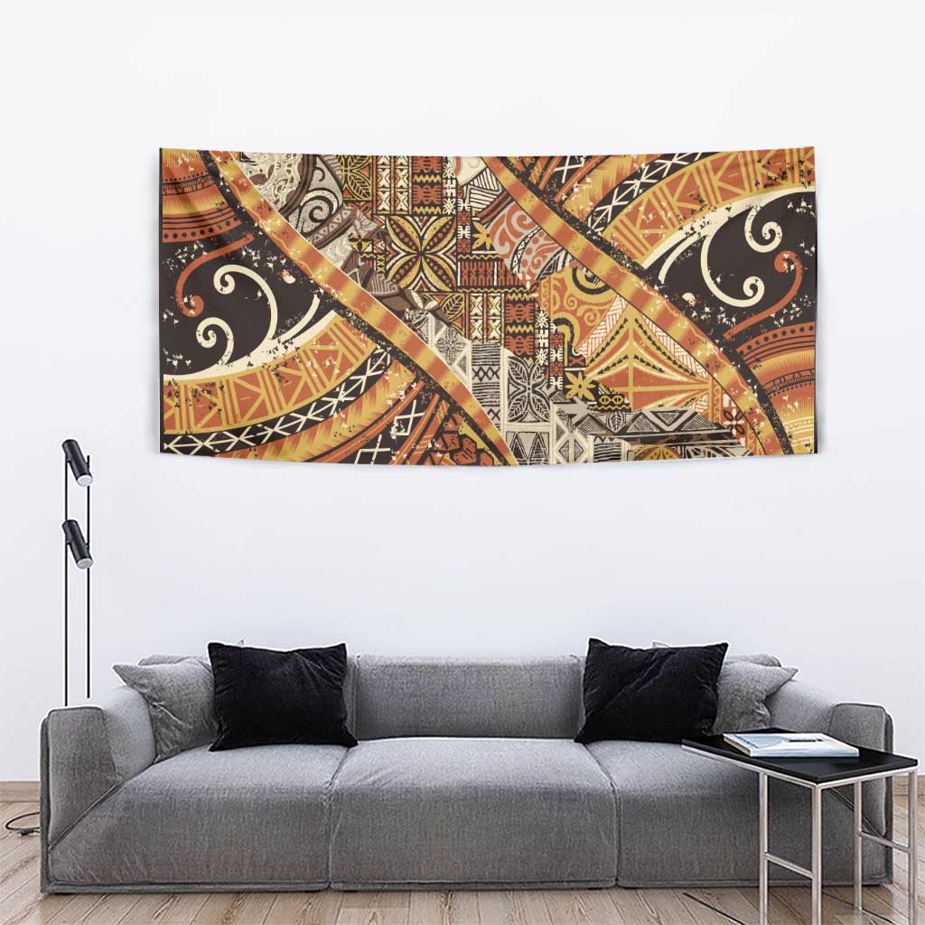 Hawaiian Style Tapa Tapestry Vintage Seamless Pattern LT9 - Polynesian Pride