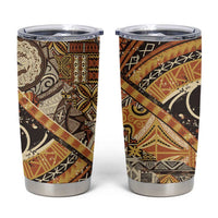 Hawaiian Style Tapa Tumbler Cup Vintage Seamless Pattern LT9 Red - Polynesian Pride