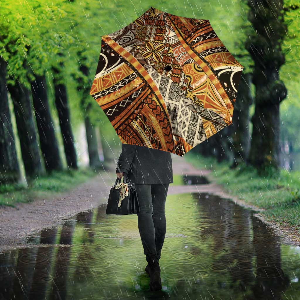 Hawaiian Style Tapa Umbrella Vintage Seamless Pattern LT9 - Polynesian Pride