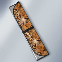 Hawaiian Tribal Elements Hibiscus Auto Sun Shade Gold Pattern LT9 - Polynesian Pride