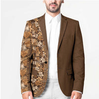 Hawaiian Tribal Elements Hibiscus Blazer Gold Pattern LT9 - Polynesian Pride