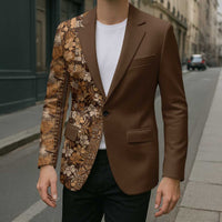 Hawaiian Tribal Elements Hibiscus Blazer Gold Pattern LT9 - Polynesian Pride