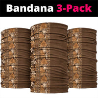 Hawaiian Tribal Elements Hibiscus Neck Gaiter Gold Pattern LT9 package One Size: 25*50cm Gold - Polynesian Pride