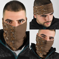 Hawaiian Tribal Elements Hibiscus Neck Gaiter Gold Pattern LT9 - Polynesian Pride