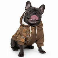 Hawaiian Tribal Elements Hibiscus Pet Hoodie Gold Pattern LT9 - Polynesian Pride