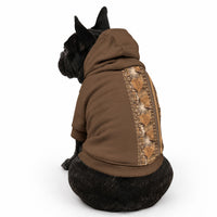 Hawaiian Tribal Elements Hibiscus Pet Hoodie Gold Pattern LT9 - Polynesian Pride
