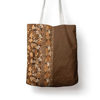 Hawaiian Tribal Elements Hibiscus Tote Bag Gold Pattern LT9 - Polynesian Pride