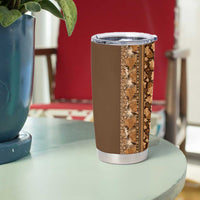 Hawaiian Tribal Elements Hibiscus Tumbler Cup Gold Pattern LT9 - Polynesian Pride