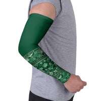 Hawaiian Tribal Elements Hibiscus Arm Sleeves Green Pattern LT9 - Polynesian Pride
