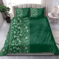 Hawaiian Tribal Elements Hibiscus Bedding Set Green Pattern LT9 - Polynesian Pride