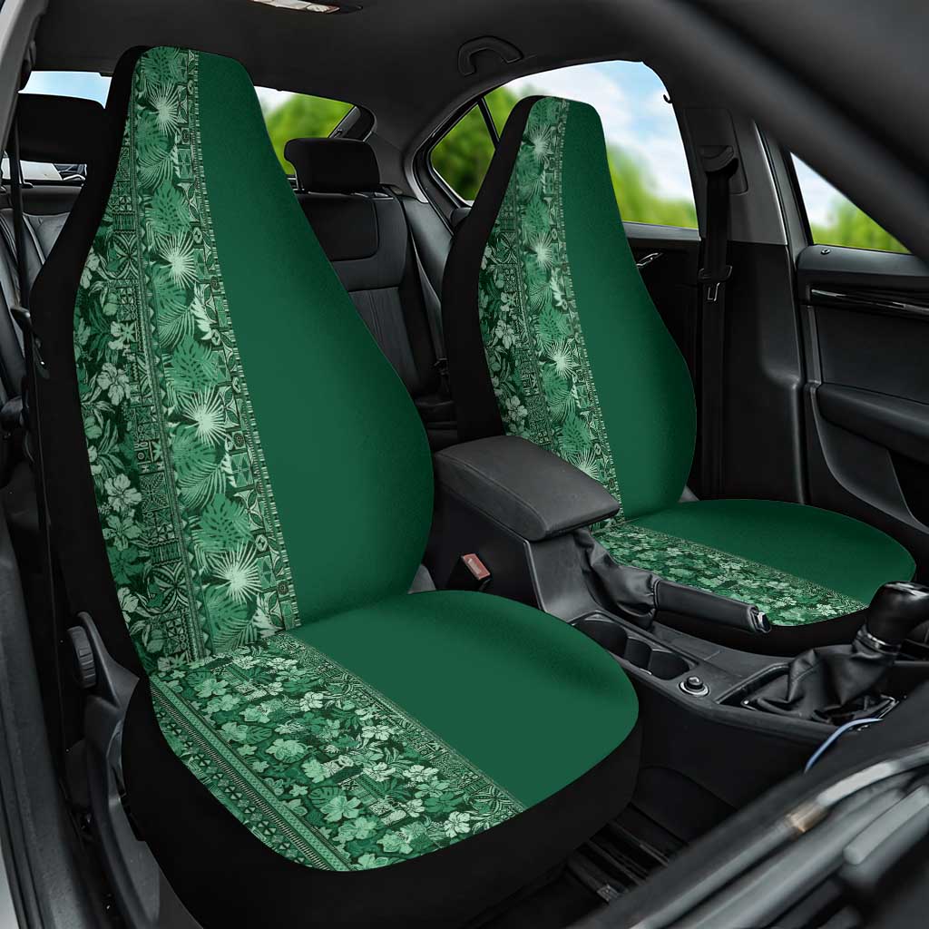 Hawaiian Tribal Elements Hibiscus Car Seat Cover Green Pattern LT9 One Size Green - Polynesian Pride