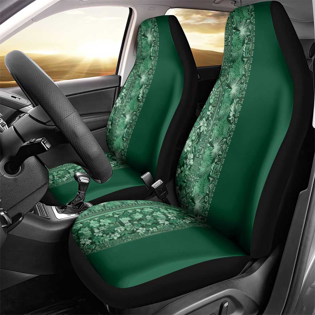 Hawaiian Tribal Elements Hibiscus Car Seat Cover Green Pattern LT9 - Polynesian Pride