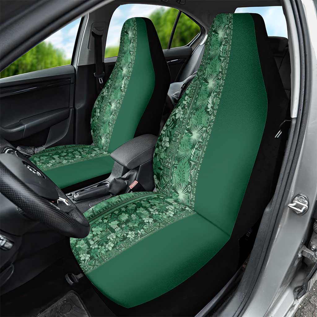 Hawaiian Tribal Elements Hibiscus Car Seat Cover Green Pattern LT9 - Polynesian Pride