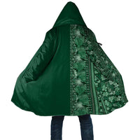 Hawaiian Tribal Elements Hibiscus Cloak Green Pattern LT9 Unisex Green - Polynesian Pride
