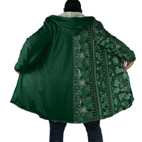 Hawaiian Tribal Elements Hibiscus Cloak Green Pattern LT9 - Polynesian Pride