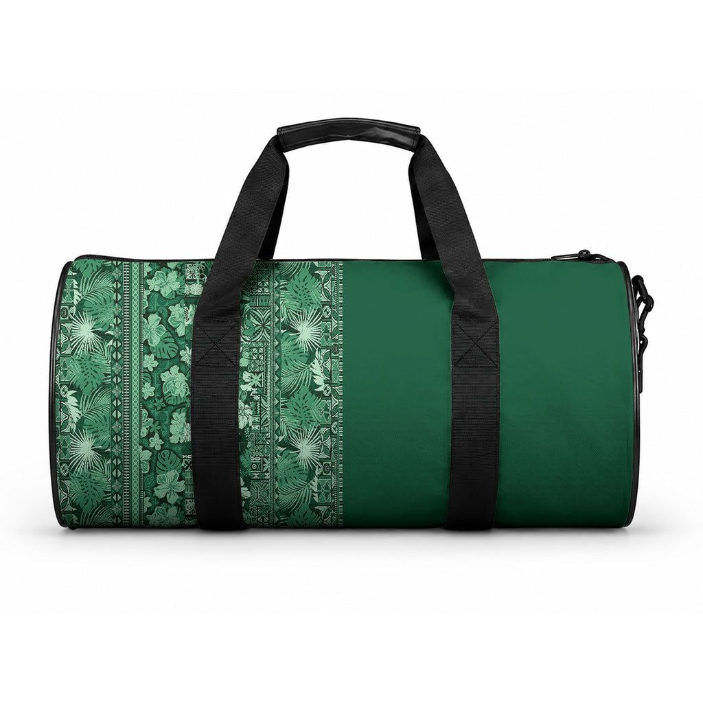 Hawaiian Tribal Elements Hibiscus Duffle Bag Green Pattern LT9 One size Green - Polynesian Pride