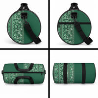 Hawaiian Tribal Elements Hibiscus Duffle Bag Green Pattern LT9 - Polynesian Pride