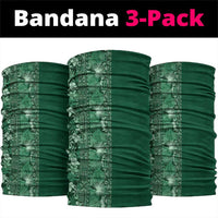 Hawaiian Tribal Elements Hibiscus Neck Gaiter Green Pattern LT9 package One Size: 25*50cm Green - Polynesian Pride