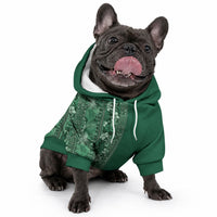 Hawaiian Tribal Elements Hibiscus Pet Hoodie Green Pattern LT9 - Polynesian Pride