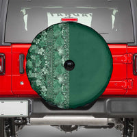 Hawaiian Tribal Elements Hibiscus Spare Tire Cover Green Pattern LT9 - Polynesian Pride