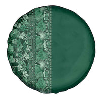 Hawaiian Tribal Elements Hibiscus Spare Tire Cover Green Pattern LT9 - Polynesian Pride