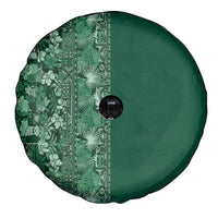 Hawaiian Tribal Elements Hibiscus Spare Tire Cover Green Pattern LT9 - Polynesian Pride