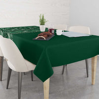 Hawaiian Tribal Elements Hibiscus Tablecloth Green Pattern LT9 - Polynesian Pride