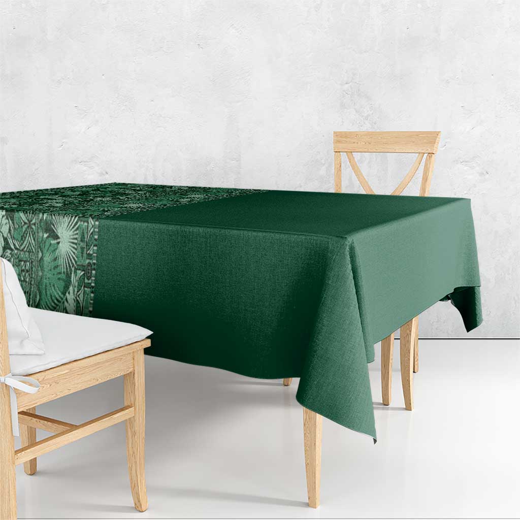 Hawaiian Tribal Elements Hibiscus Tablecloth Green Pattern LT9 - Polynesian Pride