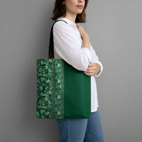 Hawaiian Tribal Elements Hibiscus Tote Bag Green Pattern LT9 - Polynesian Pride